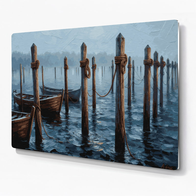 Art mural bleu nautique