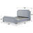 Elegant Upholstered Bed Frame With Nailhead Trim.-1679277600-1679277604