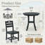 Ensemble bistro 3 pièces avec table ronde et 2 chaises-1565978761