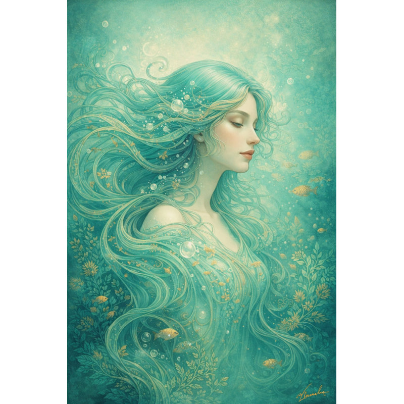 «Tender Horizon», art mural sur toile tendue, L 16 po x H 24 po x P 1,5 po