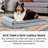 Plush Fur & Almond Print Deluxe L-Chaise Sofa Pet Bed-80102721-80102722-80102723