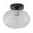 1-Light Flush Mount Ceiling Light with Glass Shade, Polished Brass Finish, Dimmable, E26 Base, ETL Listed