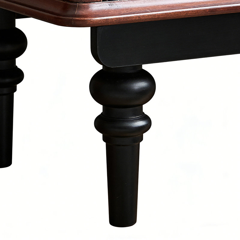 Buffet de rangement style crème français, Noir / Noyer