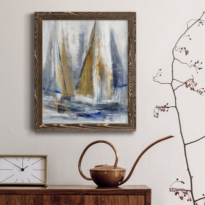 Croisière, cadre photo imprimé sur papier, H 20 po x l 17 po x P 1,5 po, Noyer