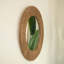Miroir en bambou tissé à la main Hemp