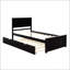Lit plateforme avec lit gigogne simple