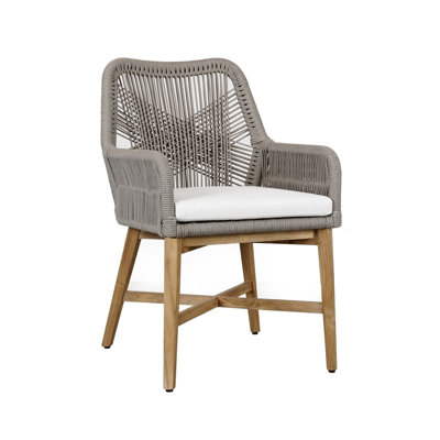Fauteuil de salle à manger d'extérieur avec coussin Navi