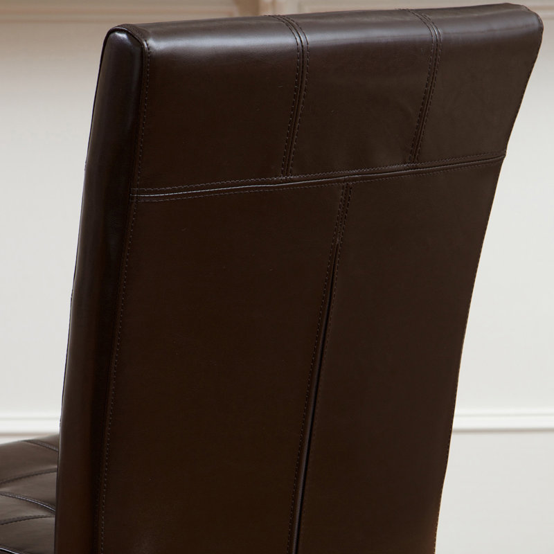 Mito 20.00'' H Tufted Upholstered Side Chair, Brown, 1