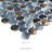 Indigo Smoke Penny Round 12 in. x 13 in. Porcelain Mosaic Floor and Wall Tile-1881274894