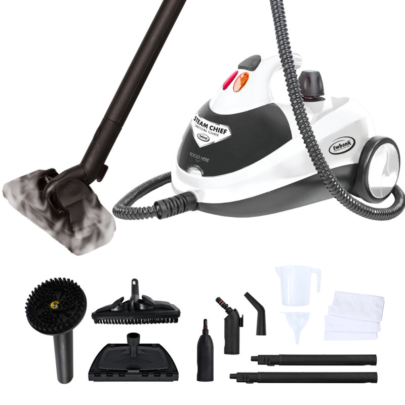 Nettoyeur à vapeur et assainisseur portatif avec accessoires Steam Chef 1800 Watts