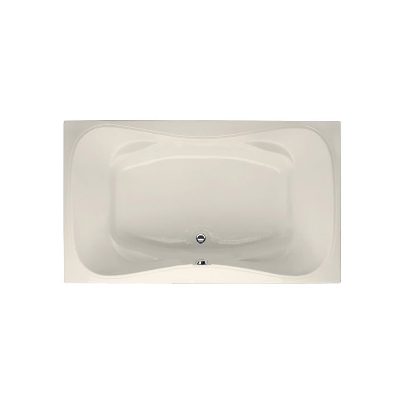 Monterey 60'' L Soaking Bathtub, Biscuit, Matte Black