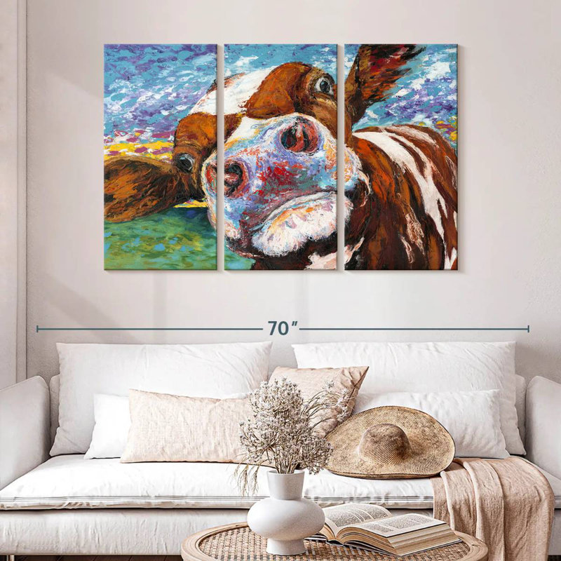 Curious Cow I, 32" H x 50" W