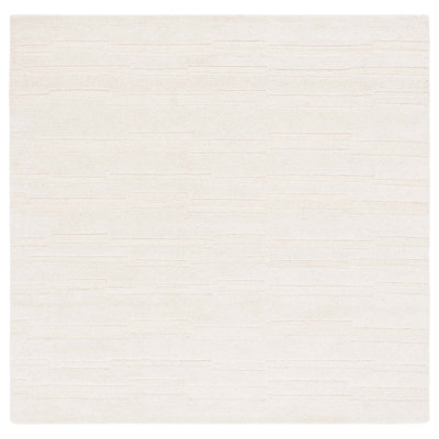 Elona Ivory Hand-Tufted Geometric Wool Rug