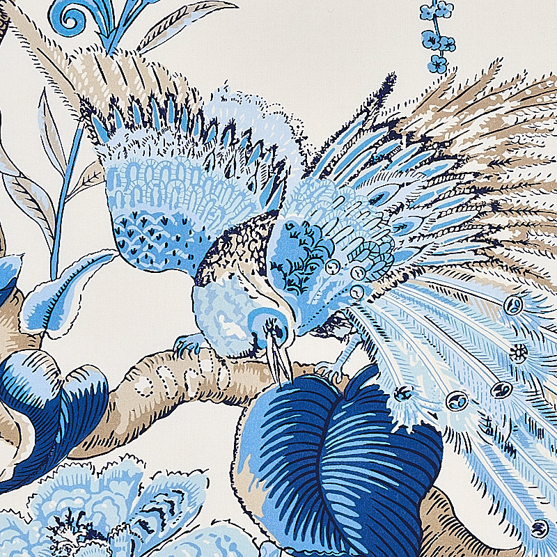 Cranley Garden Fabric, Blue