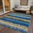 Nyelle Navy Washable Indoor-Outdoor Rug - -1396582372