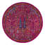 Tapis rond rose en polypropylène tissé à la machine Kleinschmidt-784270027