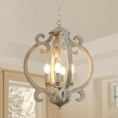 Luminaire suspendu géométrique 4 lumières Tinnin