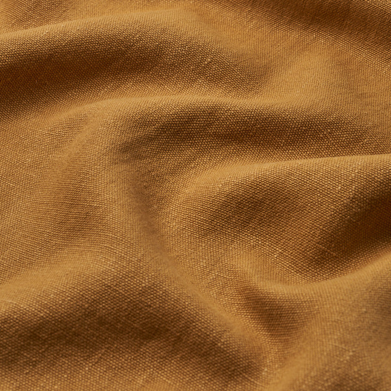Tissu en lin Jumi délavé, Ocre