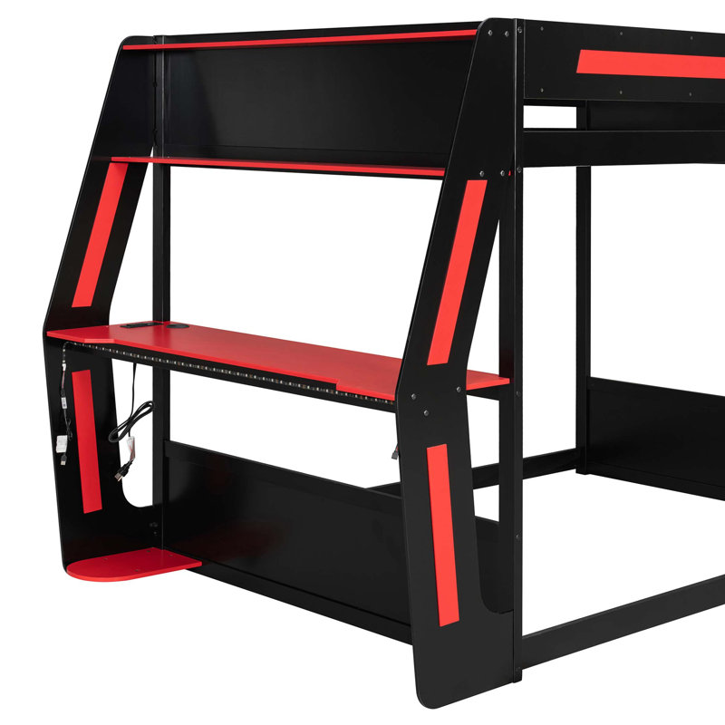 Bed, Rouge; noir