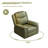 Rocker Recliner Chair With USB Charging Port, 360° Swivel Recliner Sofa, Oversized Electric Reclining Sofa For Adults, Nursing Chair With Overstuffed Cushion And Back