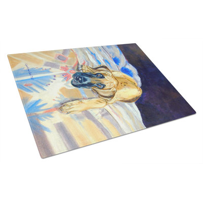Caroline's Treasures Great Dane Glass Cutting Board