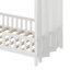 Lit sur pied avec auvent, lit maison avec rampes hautes, structure de lit plateforme en bois avec toit-136334248-118839469