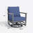 2 Person Aluminum Outdoor Swivel Rocking Armchairs With Cushions-892307205
