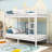 Metal Bunk Bed With Guardrails And Ladder-290090640-290090646