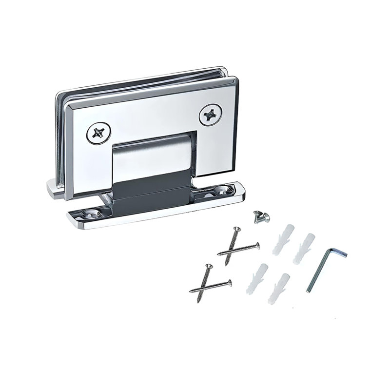 Brixwell 22-271bch Solid Shower Hinge Hd Bevel Edge Bright Chrome Finish