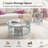 2 - Piece Glass Top Living Room Table Set-108053293-108053294