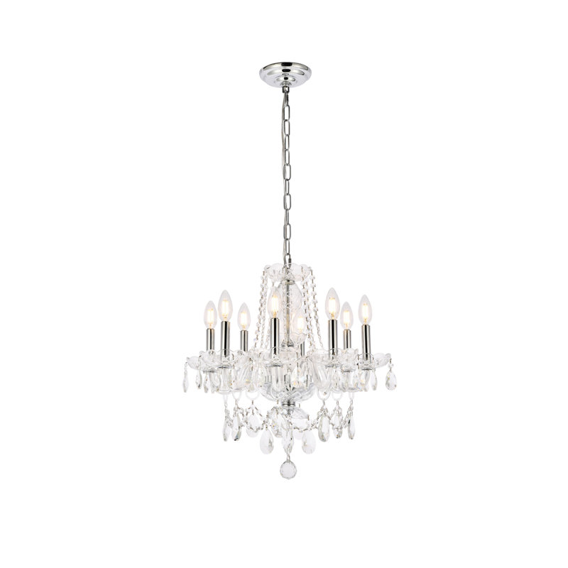 Rochelle 8 - Light Dimmable Chandelier, Chrome