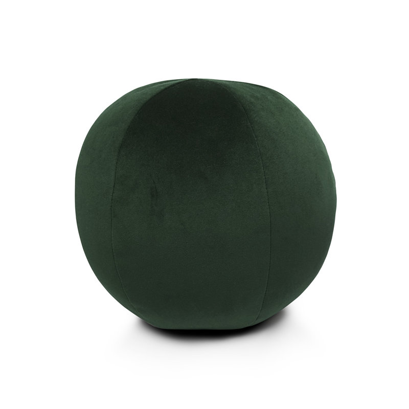 Posh Ball Circular Pillow Cover & Insert, 10"H x 10"W, Forest