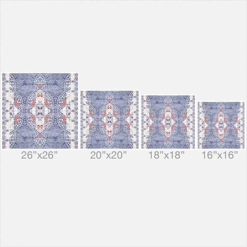 Square Pillow Cover & Insert, 20" H x 20" W x 5" D