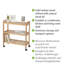 Norway Solid Wood Freestanding Bathroom Shelves