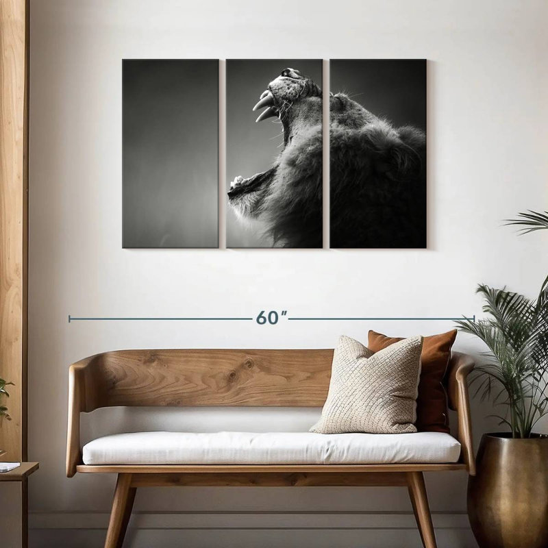 Lion Maw, 28" H x 45" W