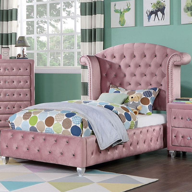 Meuble de chambre Glam Contemporary Flannelette