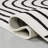 Odense High-Low Minimalist Angle Geometric Black/White Rug-1571916736