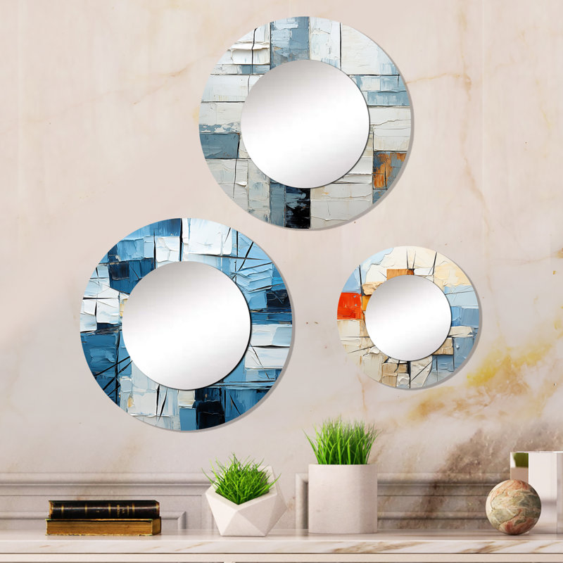 Devdhari Metal Round Mirror