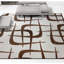 Geometric Area Rug in Ivory/Brown-1149106143