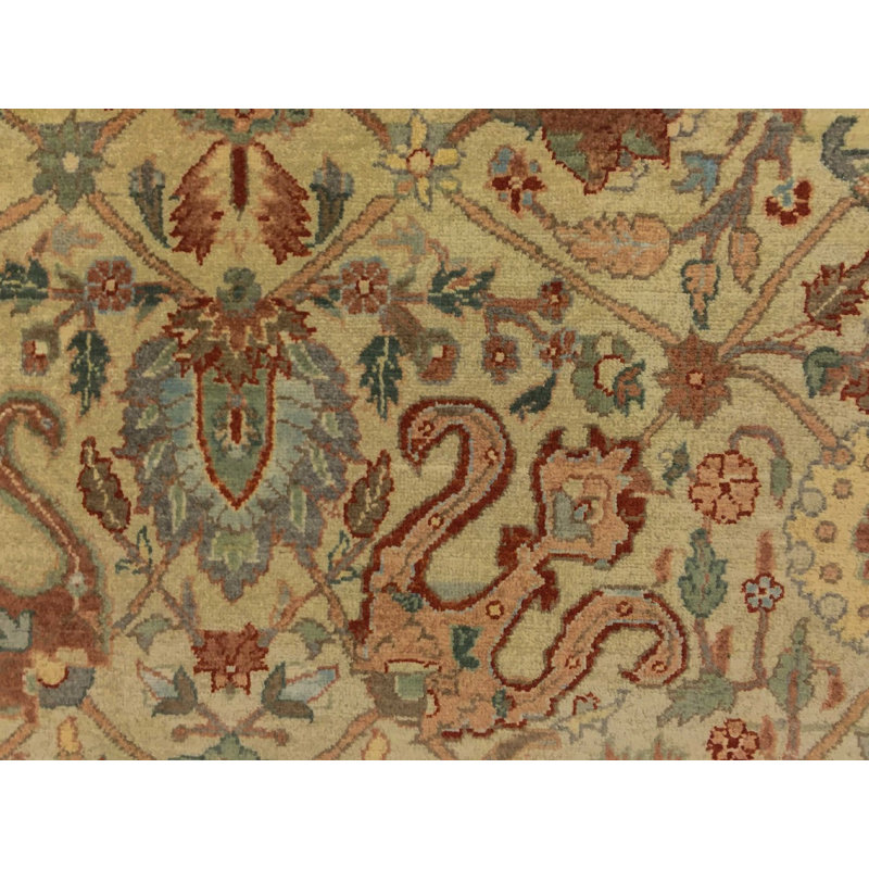 Madra One-of-a-Kind 8'2" X 10'6" 2010s Wool Area Rug in Beige, 8'2" H x 10'6" W