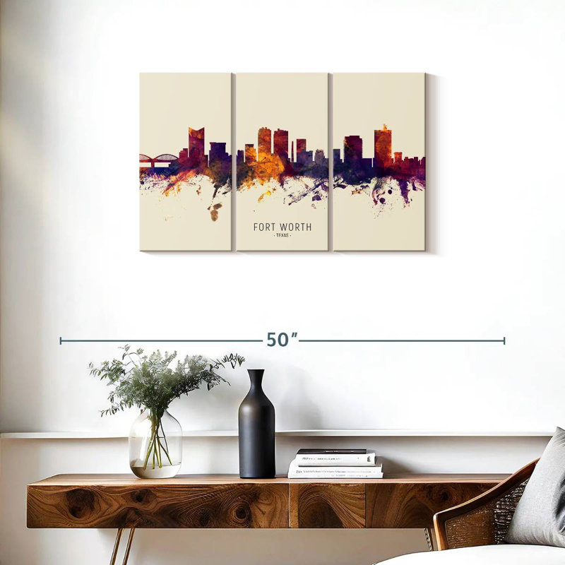 Skyline de Sirçi Fort Worth, Texas IV, H 20 po x l 33 po