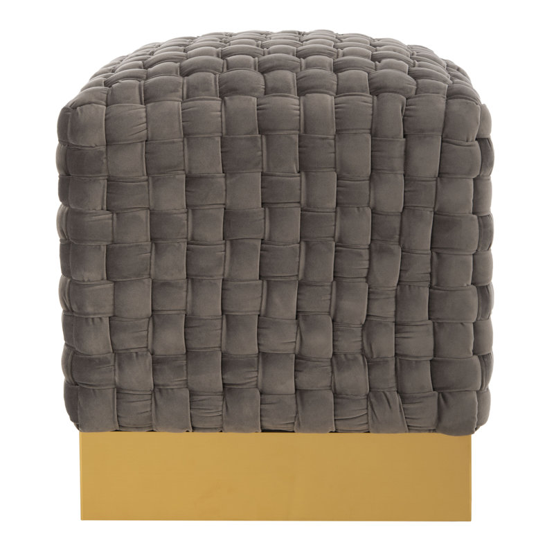 Repose-pieds Januita, Velours gris