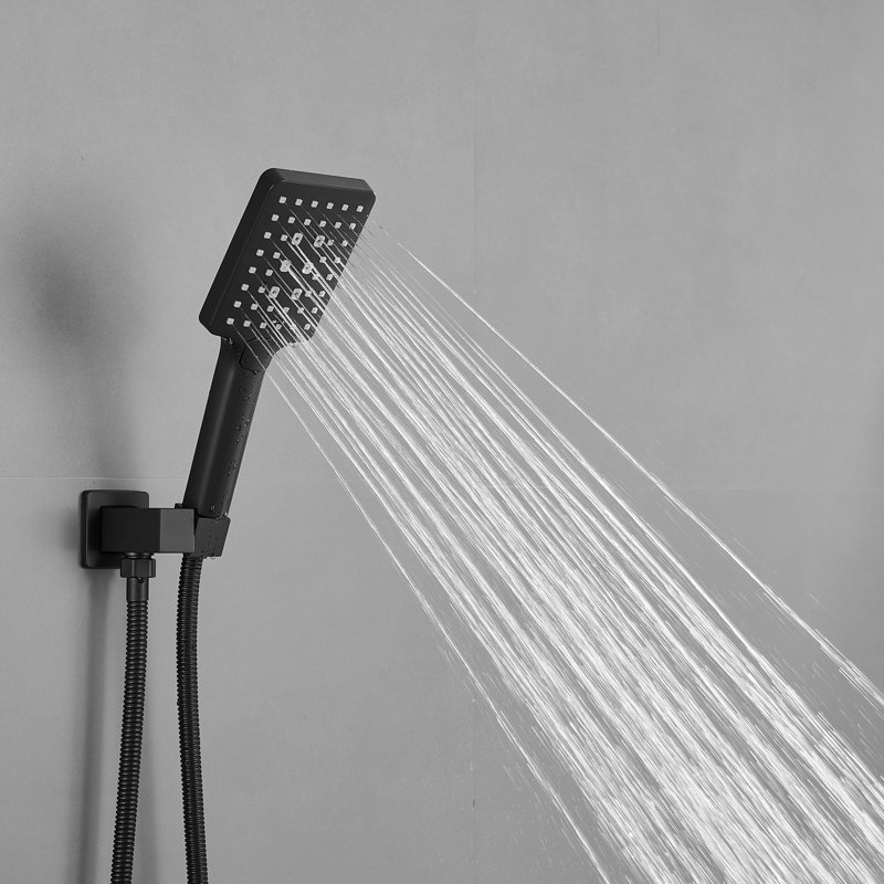 Complete Shower System, Matte Black