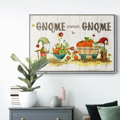 Gnome Sweet Gnome, toile tendue avec châssis