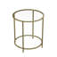 Ankrum Round Coffee Table With Glass Top