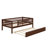 Wood Daybed With Trundle And Fence Guardrails-1840544084