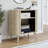 Aurel Mid-Century Modern 27.6" Accent Cabinet with Fluted Doors-1532458493