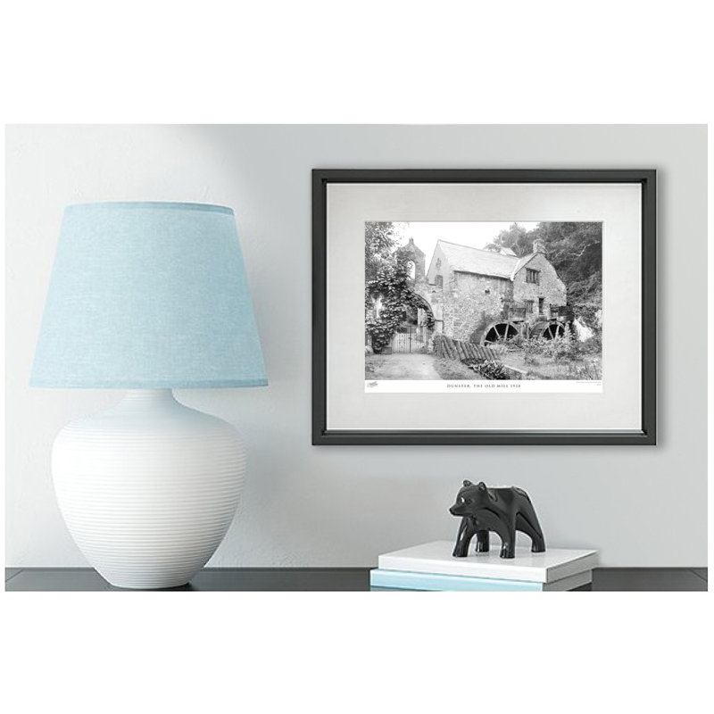 Dunster, The Old Mill 1938 - Single Picture Frame Print, 28cm H x 36cm W x 2.3cm D