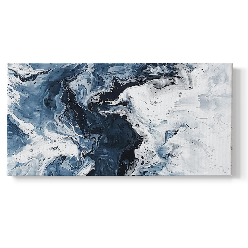 Abstract Series 10 #XCVII-Gallery Wrapped Canvas, 16" H x 32" W