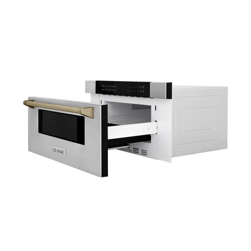 ZLINE 30" 1.2 cu. ft. Built-in Microwave Drawer, Champagne Bronze